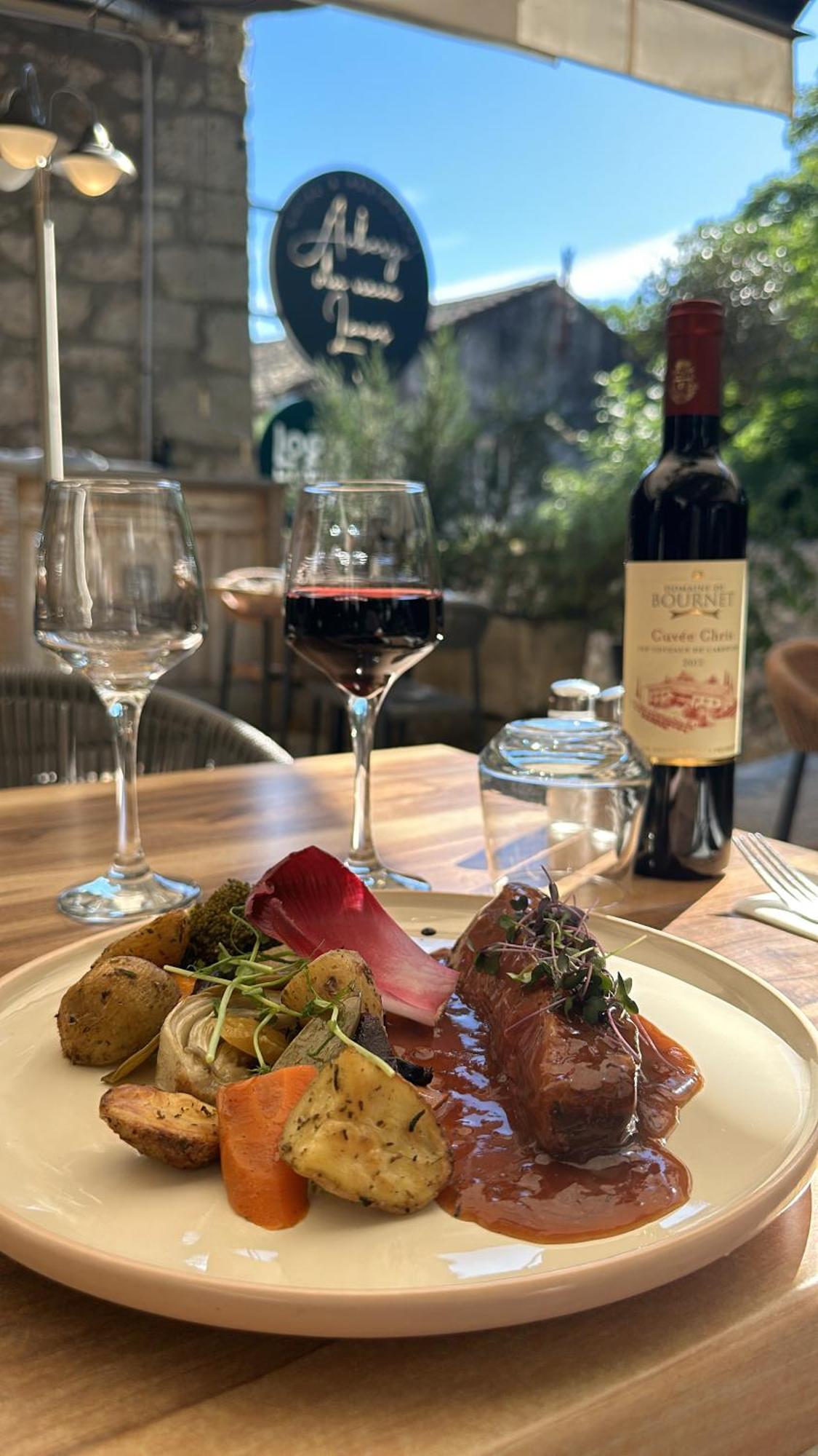 Auberge Du Vieux Lanas Logis Hotel Restaurant Zewnętrze zdjęcie